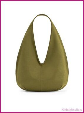 Faux Suede Hobo Shoulder Bag Fits iPad Pro Casual Daily